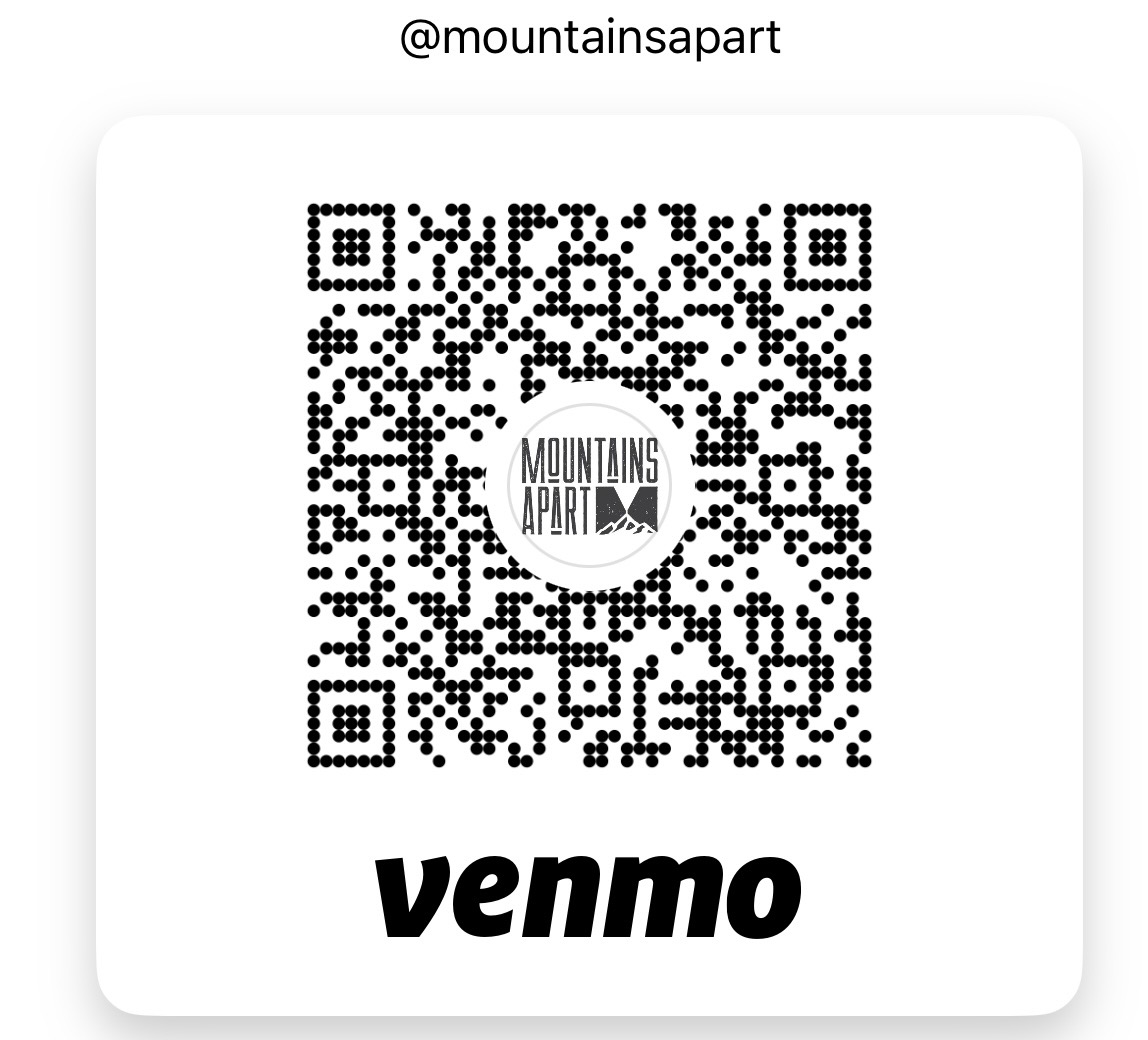 Venmo QR code for Mountains Apart